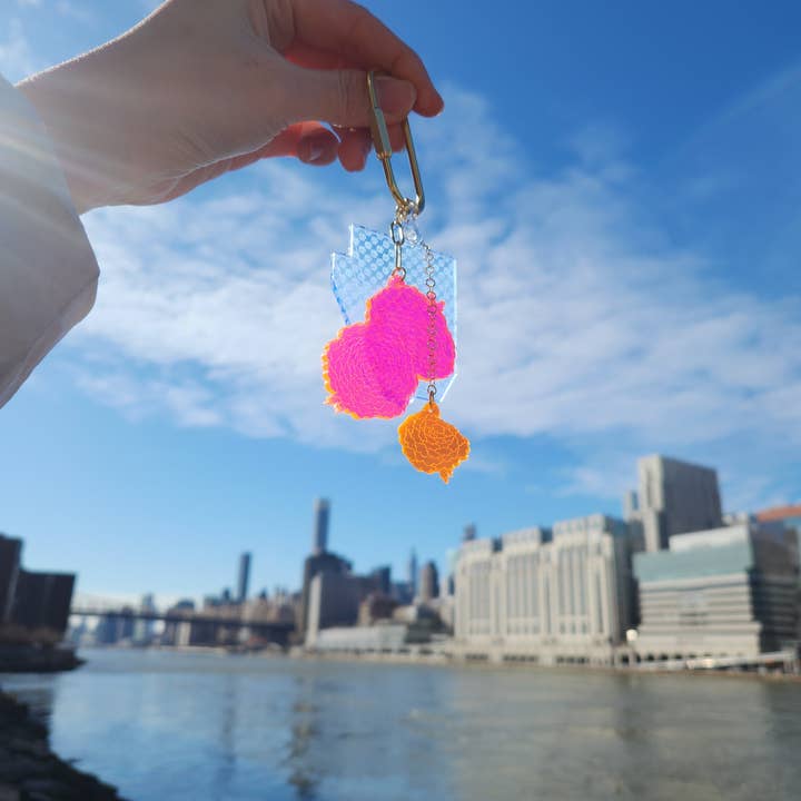 Lululala by Seongmin – wholesale Keychain – Women's – Keyring 3 Flower and Book