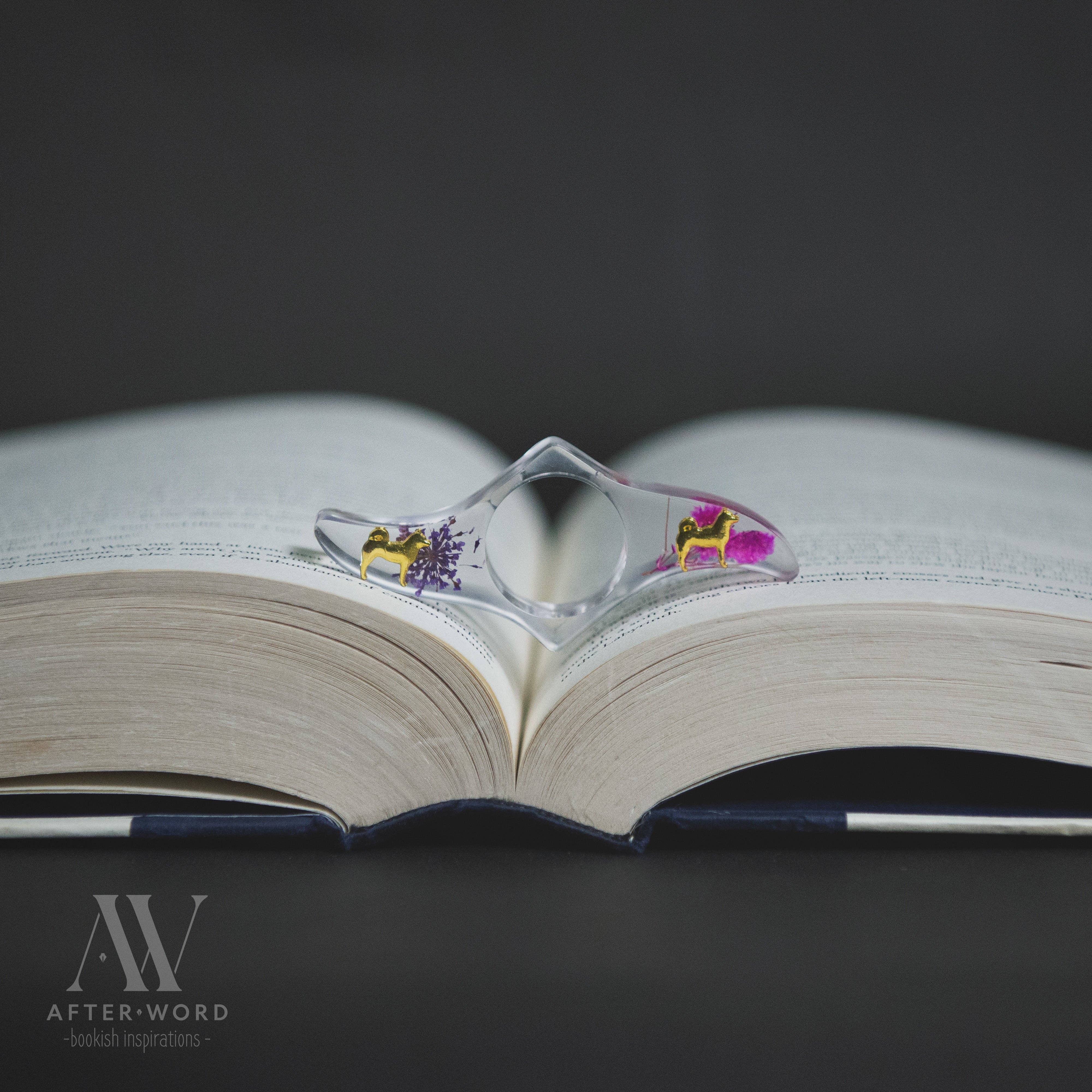 After Word - Wholesale Bookmark - Floral Resin Page Holders6