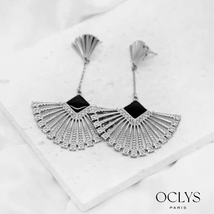 Oclys - Venta al por mayor Pendientes colgantes - Pendientes colgantes de acero inoxidable Dora