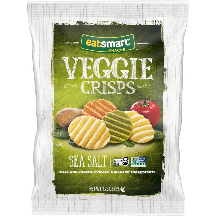 Eatsmart Veggie Crisps Sea Salt 8/1.25oz for wholesale by L&F Universal Goods