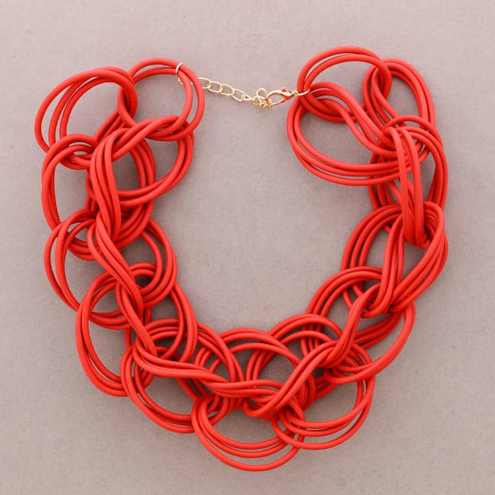 Sonata - Wholesale Snap Jewelry - Rubber Link Choker3