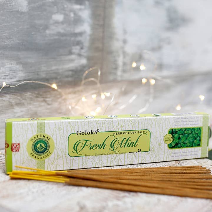 12 Goloka Masala - Menta 15 g para venta al por mayor de Ethike.eu