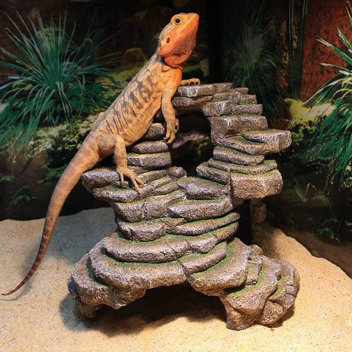 Penn-Plax - Wholesale Decorative Tabletop Object - Reptology Shale Scape Ledge & Cave Hideout – Extra Large2