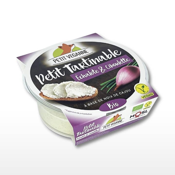 Kleiner Aufstrich mit Bio-Schalotten und Schnittlauch für den Großhandel von Petit Veganne