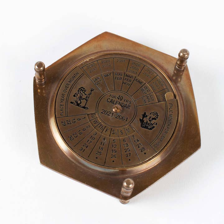 Ten Thousand Villages - Wholesale Navigational Compass - Compass & Calendar
