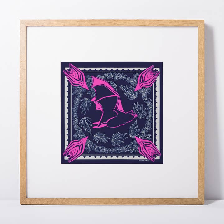 Long-Nosed Bat Poster | Acorn & Artisan for wholesale by Acorn & Artisan