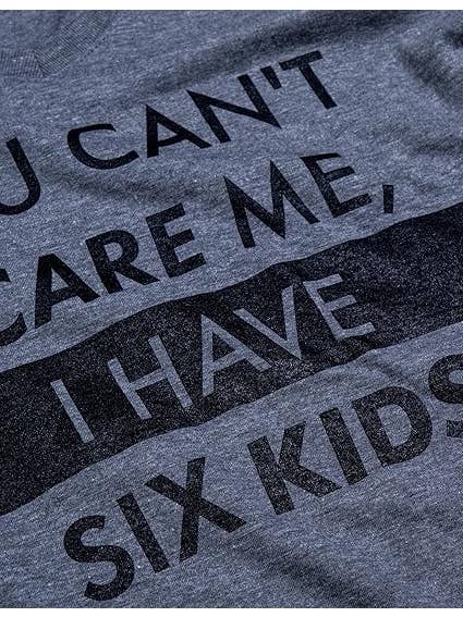 Grauer Frost Du kannst mich nicht erschrecken, ich habe sechs Kinder | Lustige Mama Mami Töchter Kinder Süßer Witz Damen Frauen V-Ausschnitt T-Shirt für den Großhandel auf Faire3