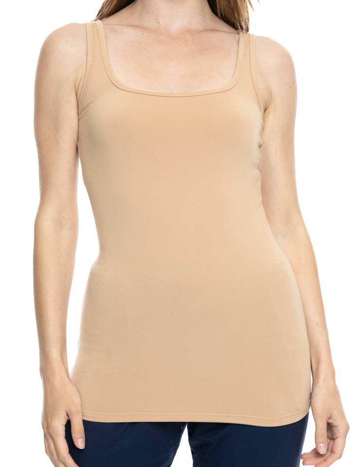 Kvinders Oh So Soft Lang Tanktop for engroshandel hos Stretch Is Comfort