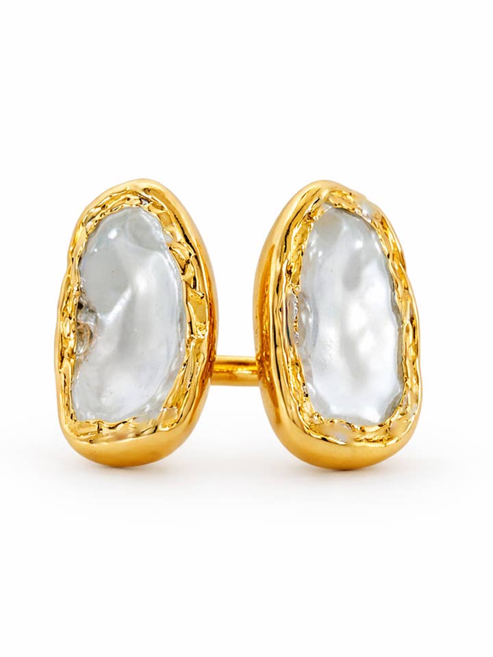 Doppio Anello Lineare - Oro per la vendita all'ingrosso da parte di Easton Elle Jewelry