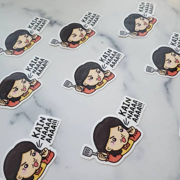 Muijistudio - Wholesale Sticker - Kain Na Sticker, Filipino Mom sticker, Filipino sticker cute1