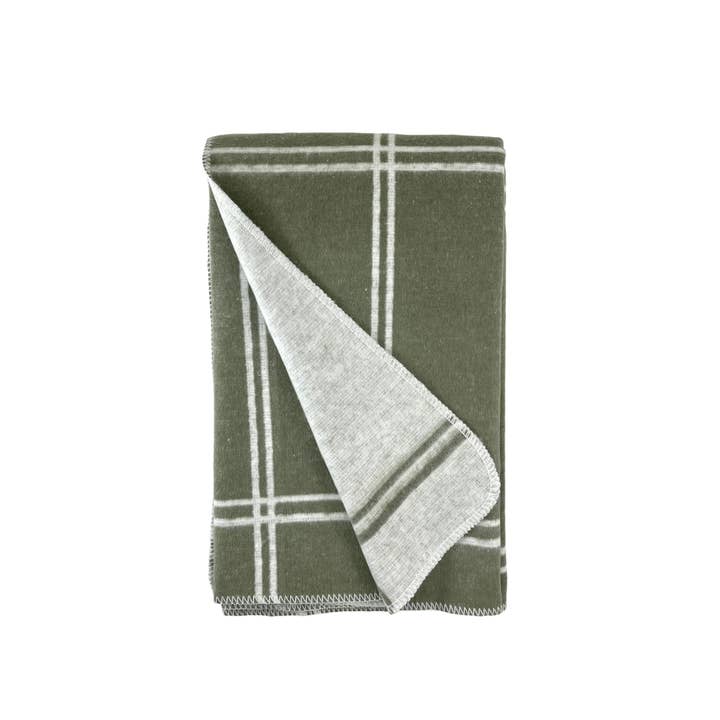 A Soft Idea - Wholesale Throw Blanket - 523 - Double Face Windowpane Blanket With Stitched Edge2
