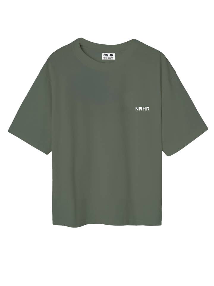 NWHR - Wholesale T-Shirt - Unisex - Cropped Olive T-Shirt
