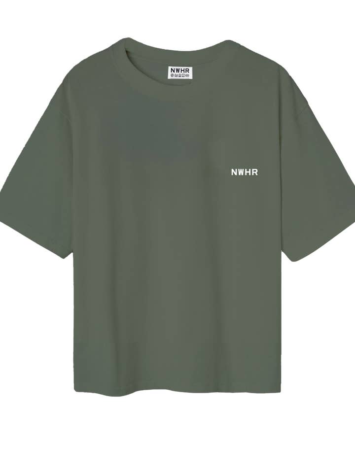 Cropped Olive T-Shirt for wholesale by NWHR