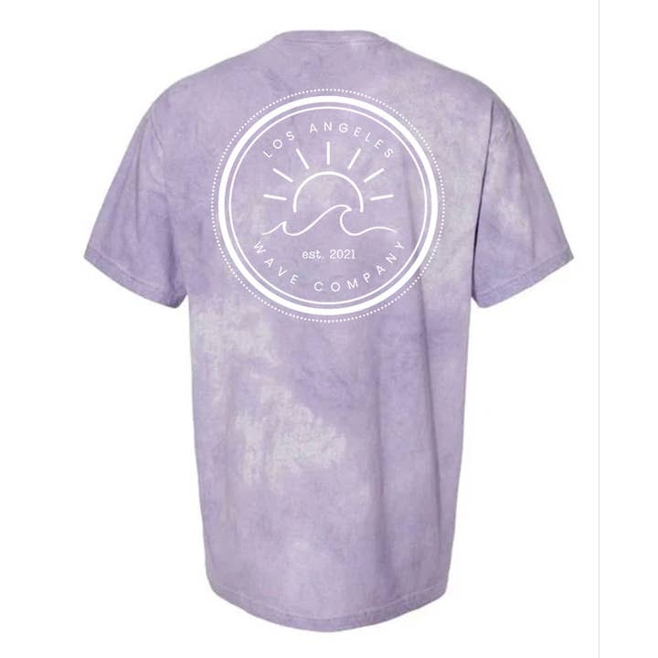 Camiseta con el logotipo de L.A. Wave Co de Lavender Ice para venta al por mayor de L.A. Wave Co.