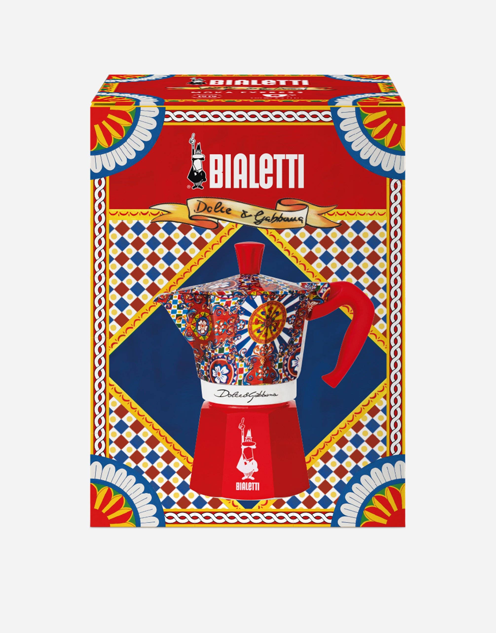 Red Bialetti X Dolce&Gabbana Sicilian Cart Moka Express for wholesale on Faire3