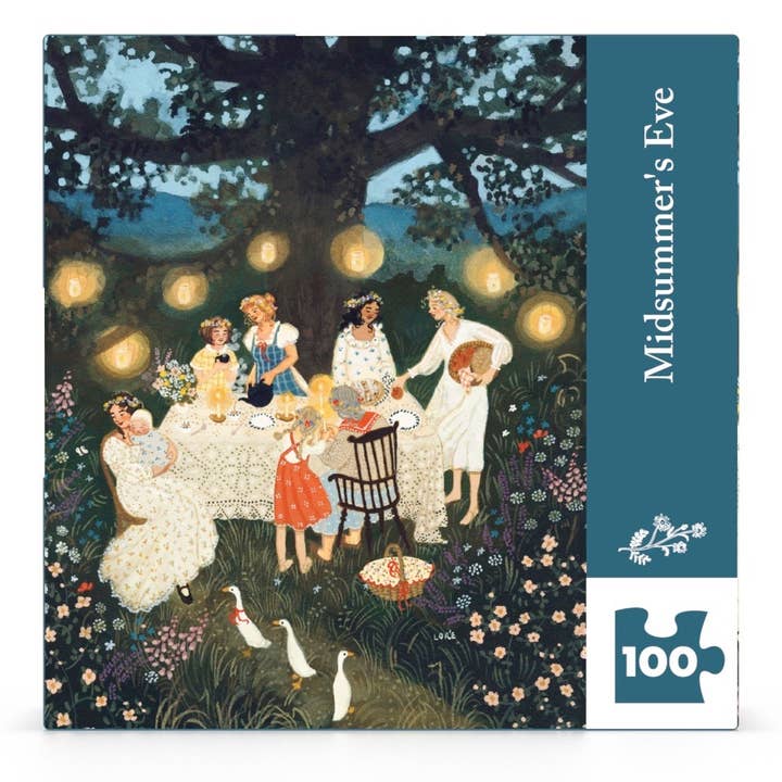 New York Puzzle Company - Wholesale Puzzle - Adult - Midsummer's Eve Mini - 100 Piece Mini Puzzle1