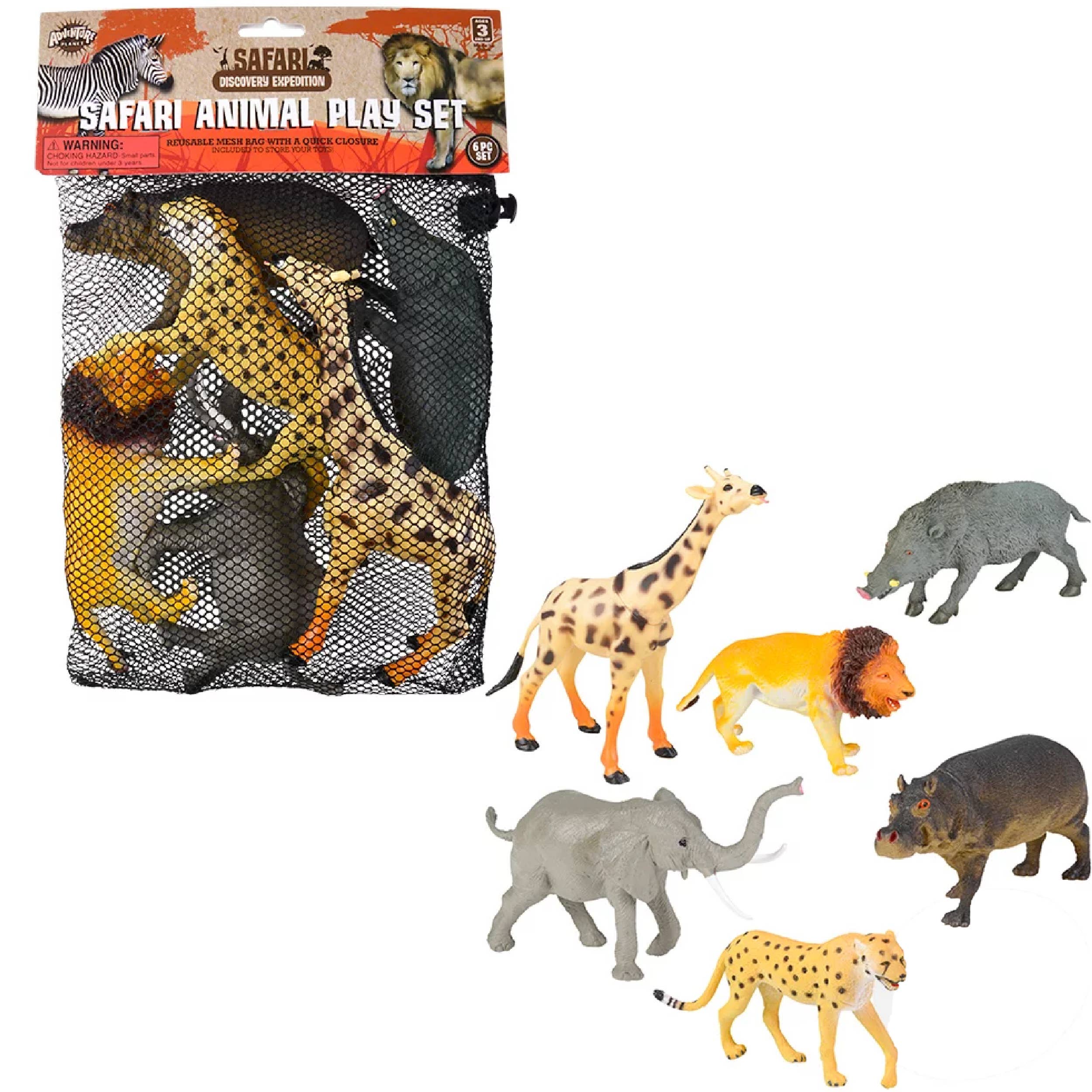 PR GROUPS LLC - Wholesale Toy Set - Kids - Mesh Bag Safari Animal Kids Toy Assortment2