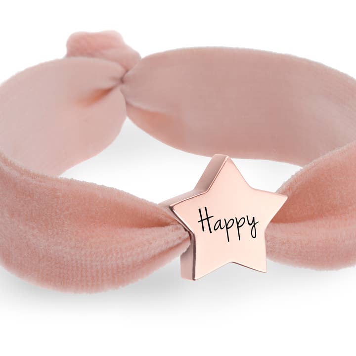 'Happy' Stretch Bead Bracelet for wholesale by Lily Belle