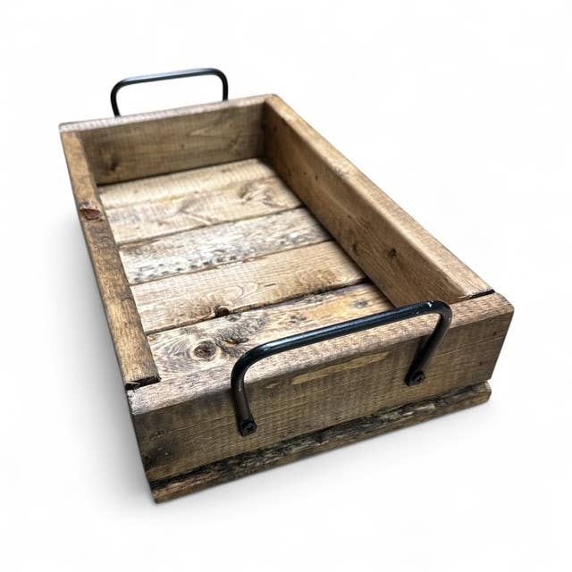 Forever Green Art – Großhandel Deko-Tablett – Handgefertigtes Tablett aus Kiefernholz mit Stahlgriffen8