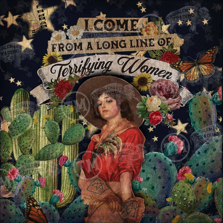 TroubleMaker Trading Company - Wholesale Art Print - Terrifying Women - Circle Artwork1