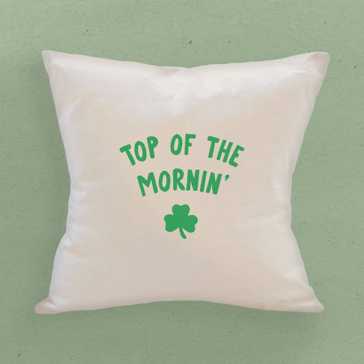 Top of the Mornin - Square Canvas Pillow for wholesale by Boheme Bliss