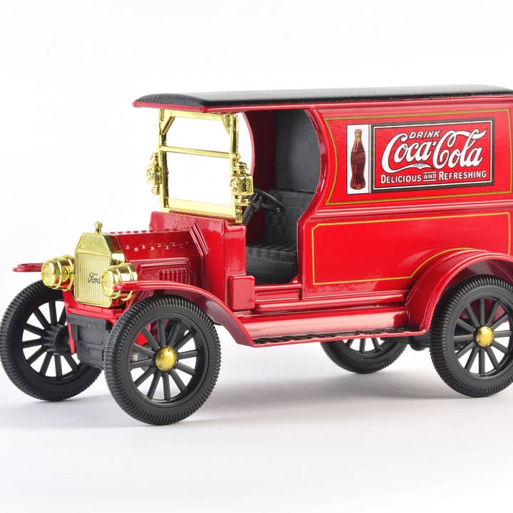 Motor City Classics, Inc. - Wholesale Decorative tabletop object - 1:24 Scale Coca-Cola 1917 Ford Cargo Van Diecast Model0