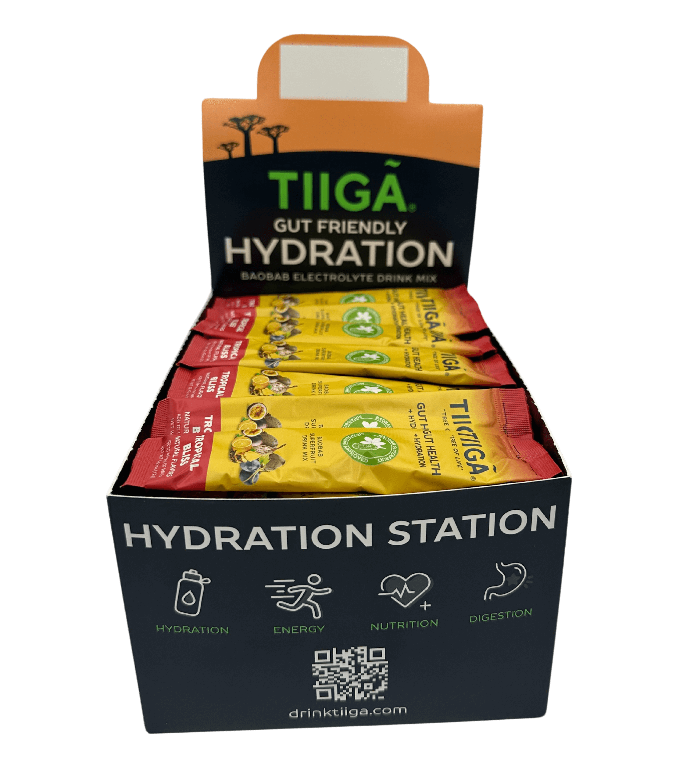 Tiiga - Vente Boisson diététique en poudre - Boîte de 60 portions pour la santé intestinale + hydratation6