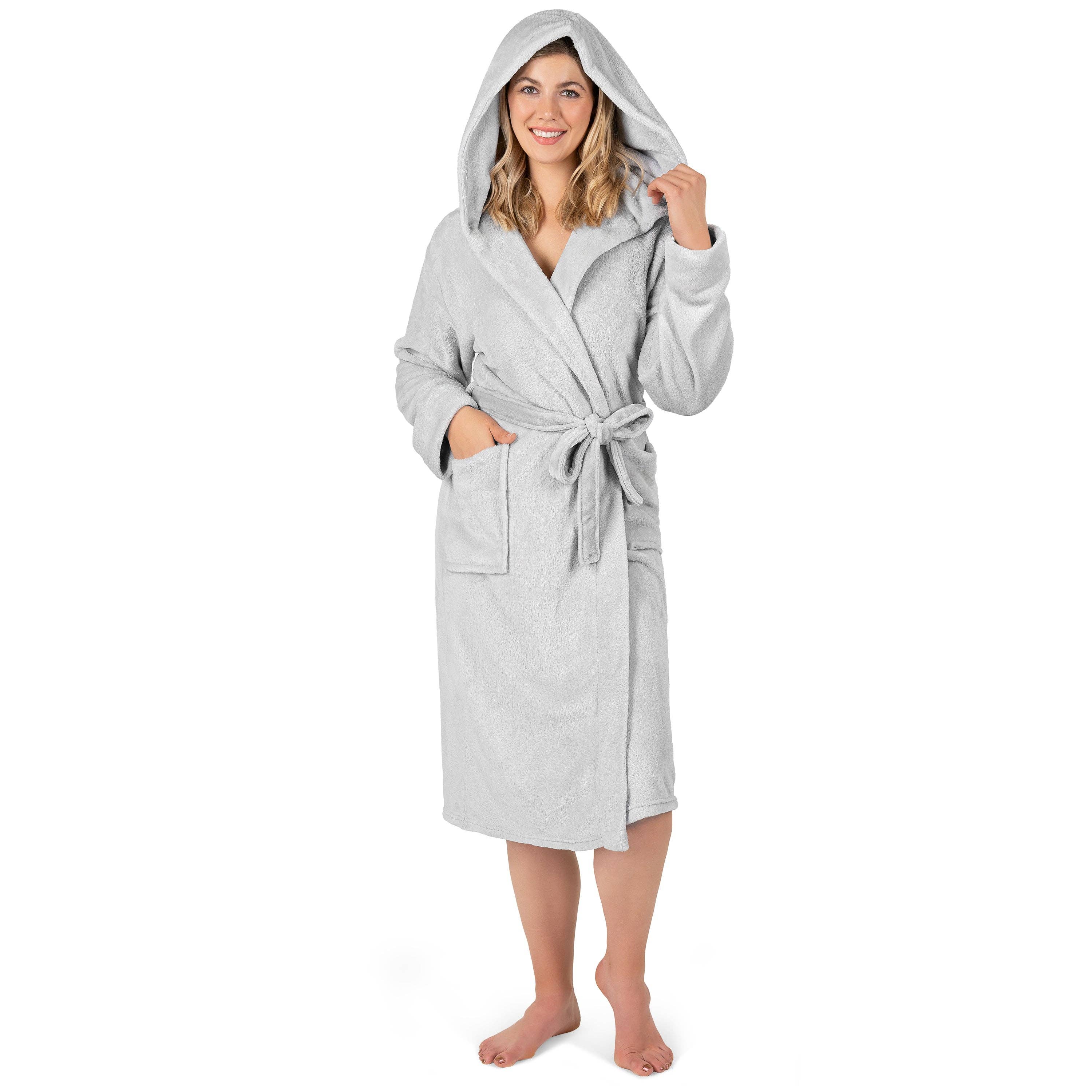 Pavilia - Wholesale Robe - Women's - Women's Classic Fleece Robe with Hood61