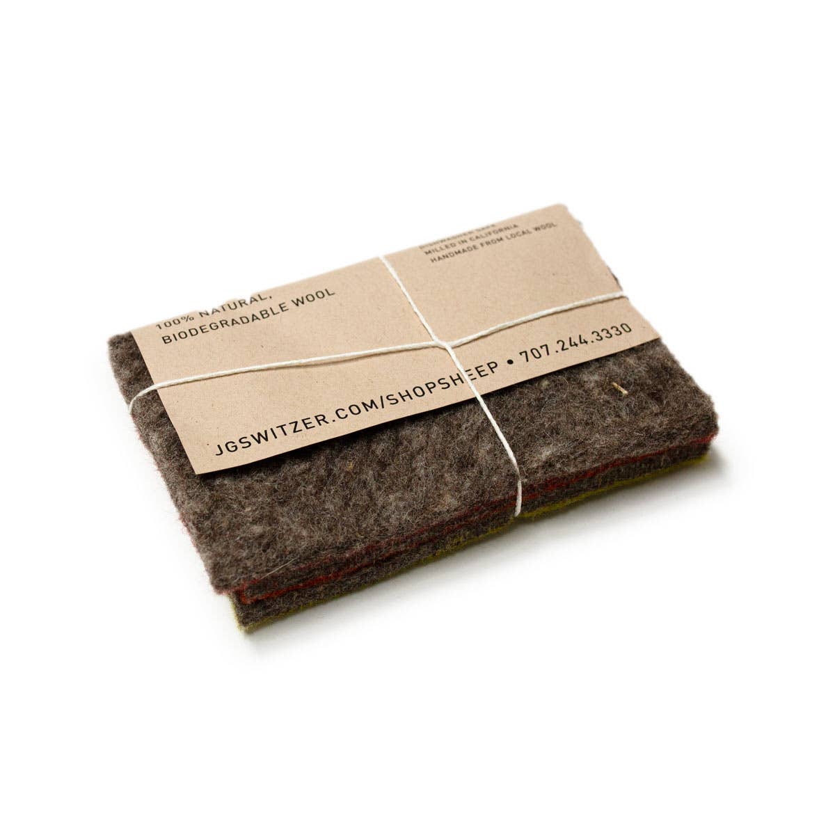 SHOP SHEEP by JG SWITZER – Großhandel Küchenhandtuch – Geschirrschwamm aus gefilzter Wolle, 3er-Pack, Garden Colors2