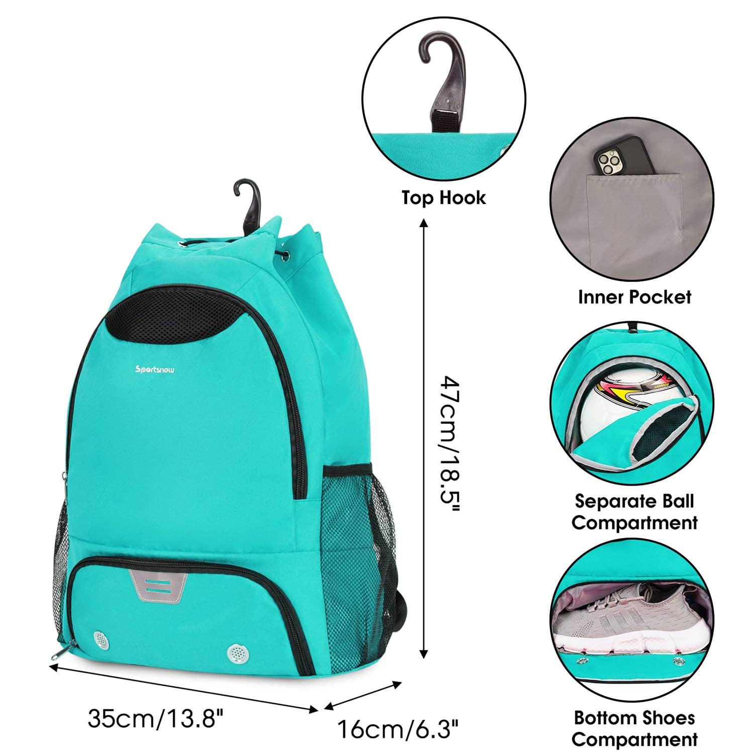 wandf - Wholesale Backpack - Unisex - Drawstring Backpack Soccer Basketball Backpack Gym Bag44