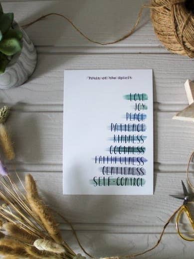 Fruit of the Spirit art print for wholesale by Daisy & Joy Design