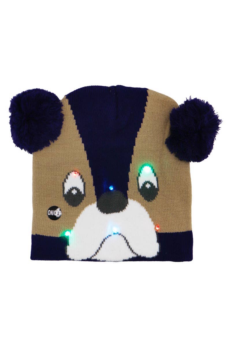 ASSORTED Little Boys Animal Pals Led Light-up Short Beanie for wholesale on Faire10