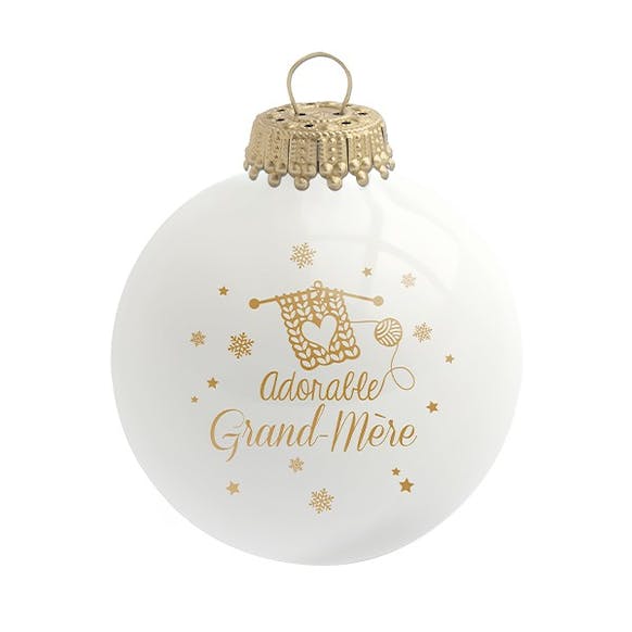Adorable Grandma Christmas ball - made of glass for wholesale by Baubels