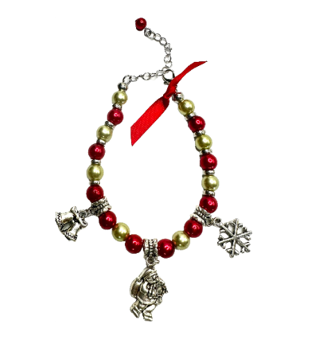 REMOVED BRAND - Wholesale Charm/Dangle Bracelet - Christmas Charm Bracelets w Pandora like beads -  381