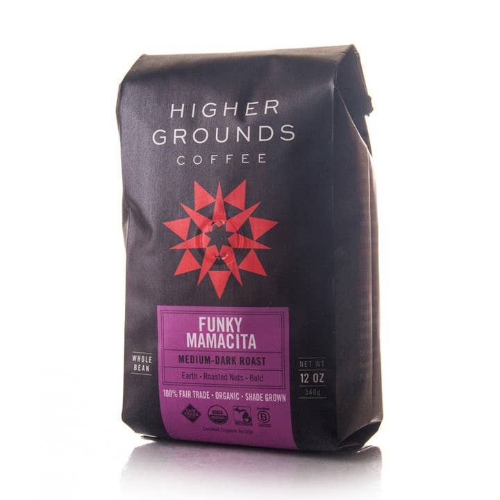 Funky Mamacita | Organic Medium-Dark Roast Coffee for wholesale by Higher Grounds Coffee