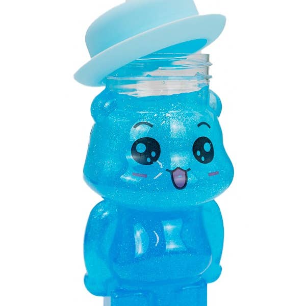 Cap Zone - Wholesale Putty/slime – Child - Top Hat Teddy Bear Glitter Shimmer Gel Slime Tube