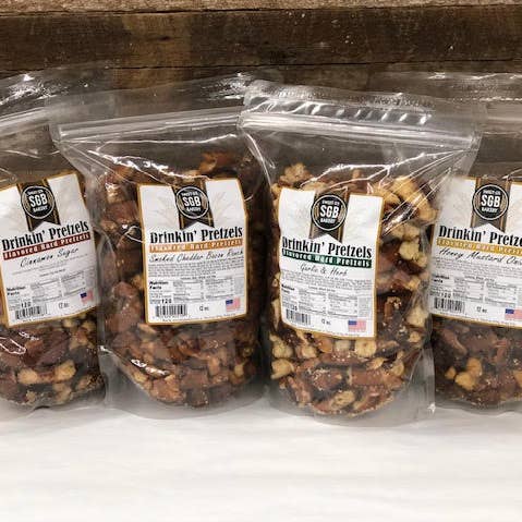 Sweet G's Bakery - Drinkin’ Pretzels™ - Wholesale Pretzels - Assortment #P-3 Flavored Hard Pretzels (30 - 12oz Bags)