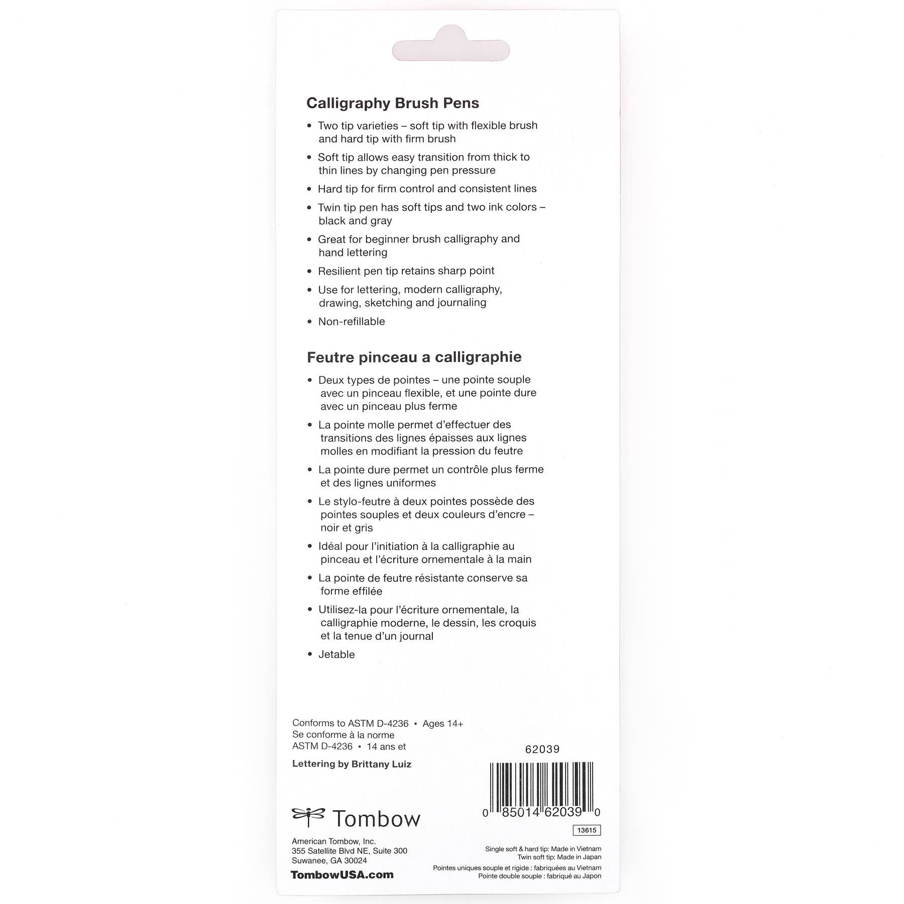 Tombow - Wholesale Pen - Fudenosuke Calligraphy Brush Pens - 3-Pack6