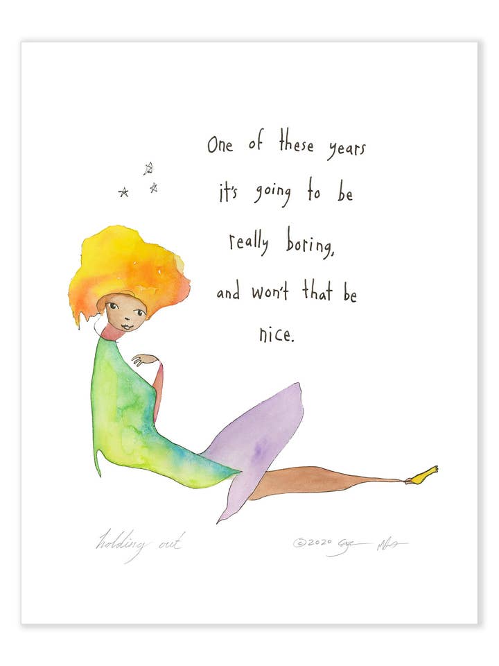 Holding Out 11x14 Art Print for wholesale by StoryPeople