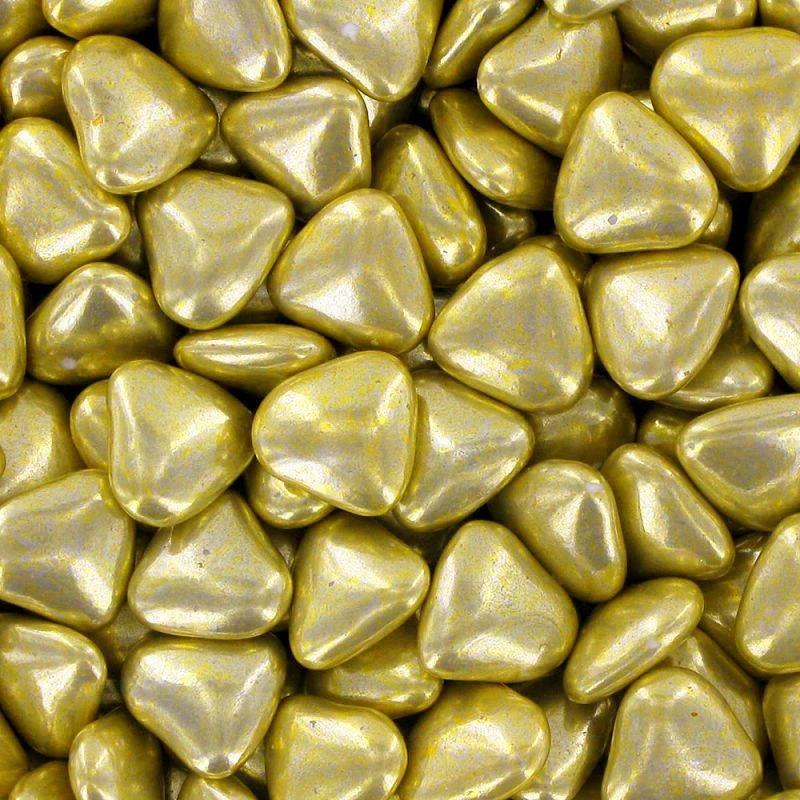 LS GROUP - Wholesale Chocolate-covered sweets - Gold heart-shaped chocolate dragees0