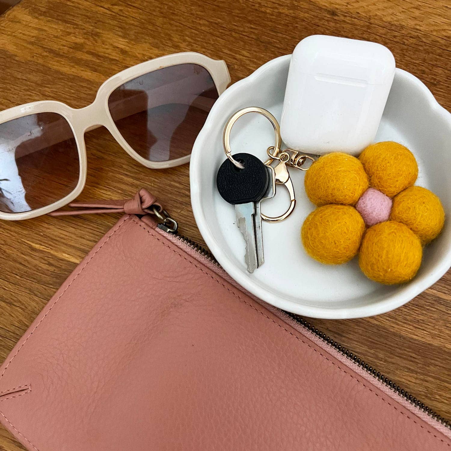 Home Dweller - Wholesale Keychain – Unisex - Felt Flower Keychain | Bag Charm - Spring Bloom6