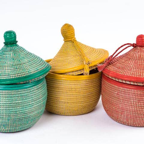 TACKUSSANU SENEGAL - Wholesale Basket - Marmite Luxe Colors