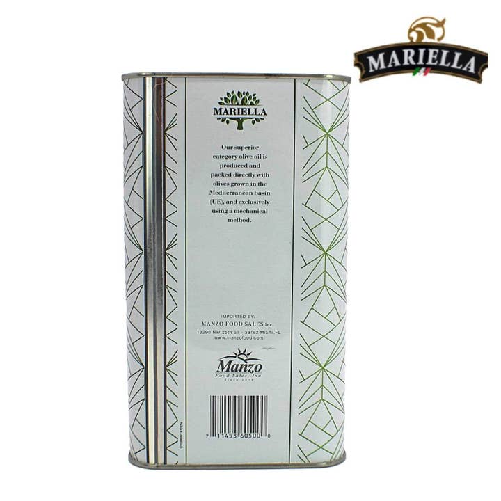 Wholesale Italian Food - Wholesale Olive Oil - Mariella Extra Virgin Olive Oil - 3L2