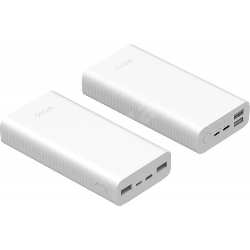 Sland – wholesale Bärbar laddare – Powerbank Orsen E39, Eloop 20000 mAh, 5V/2A, vit2