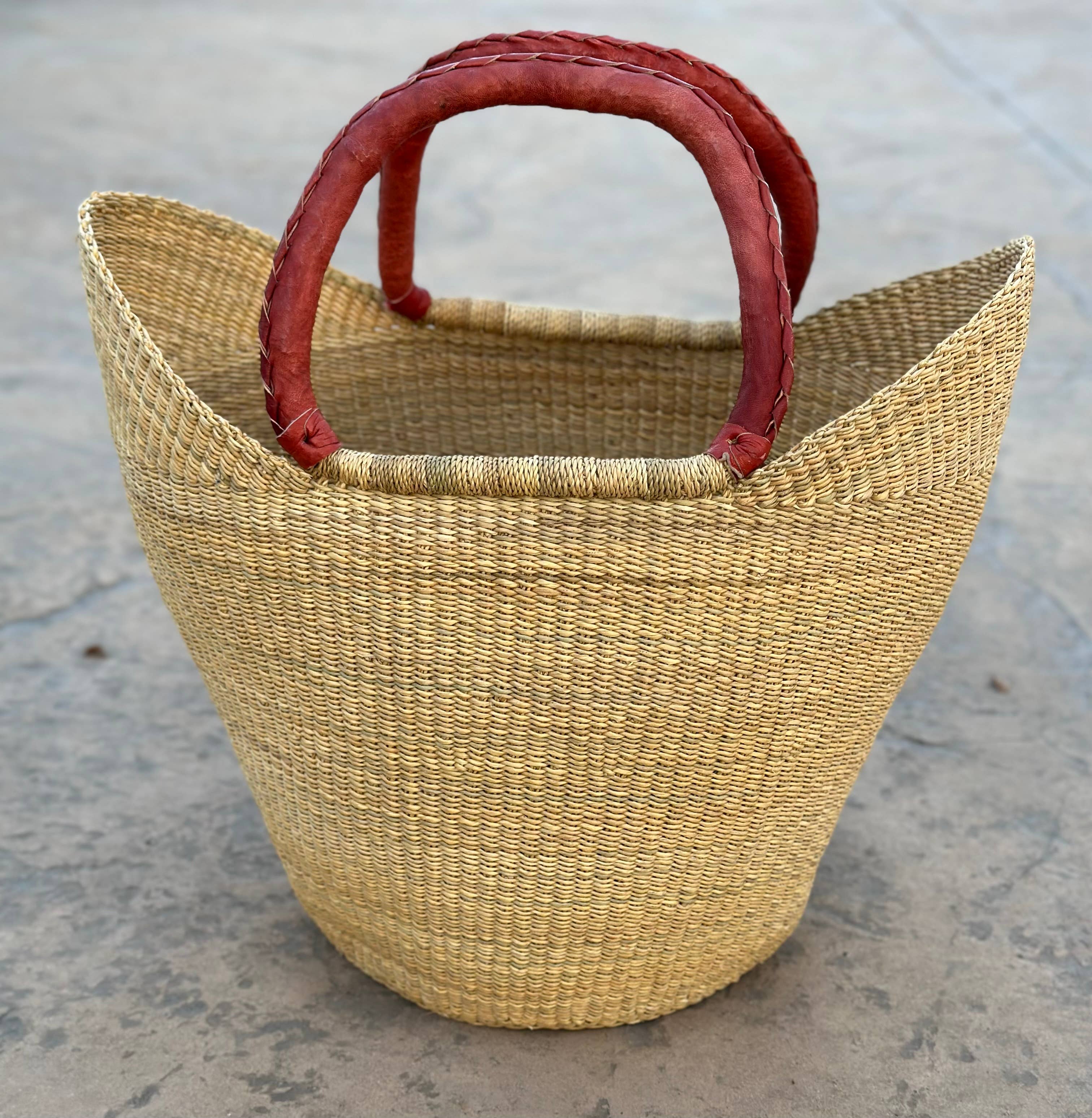 The African Home Goods - Wholesale Beach Bag - African Natural Ghana U-Shopper Yikene Beach Tote Bag1