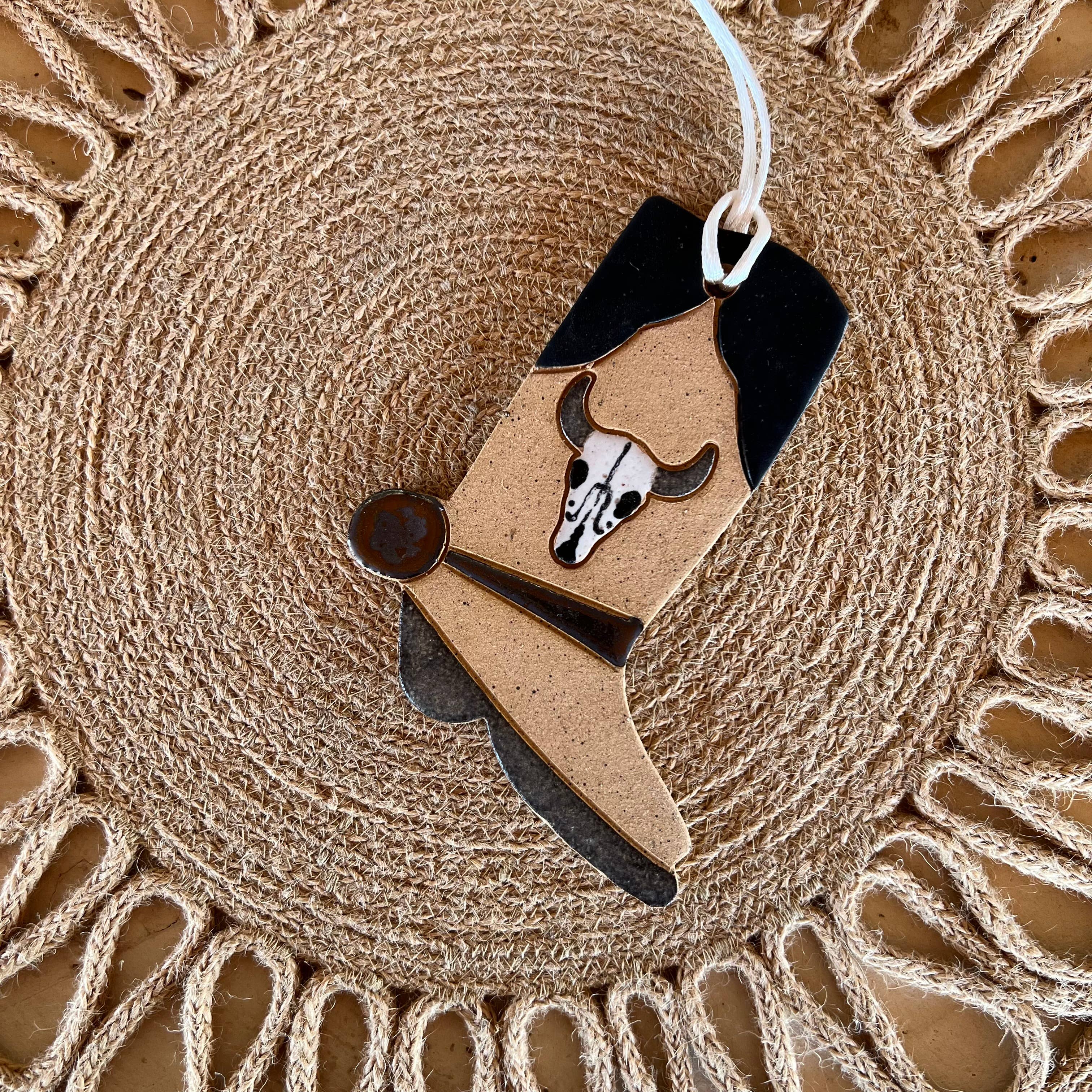 Tough Kitty Designs - Wholesale Ornament - 2025 Ceramic Boot Ornaments0