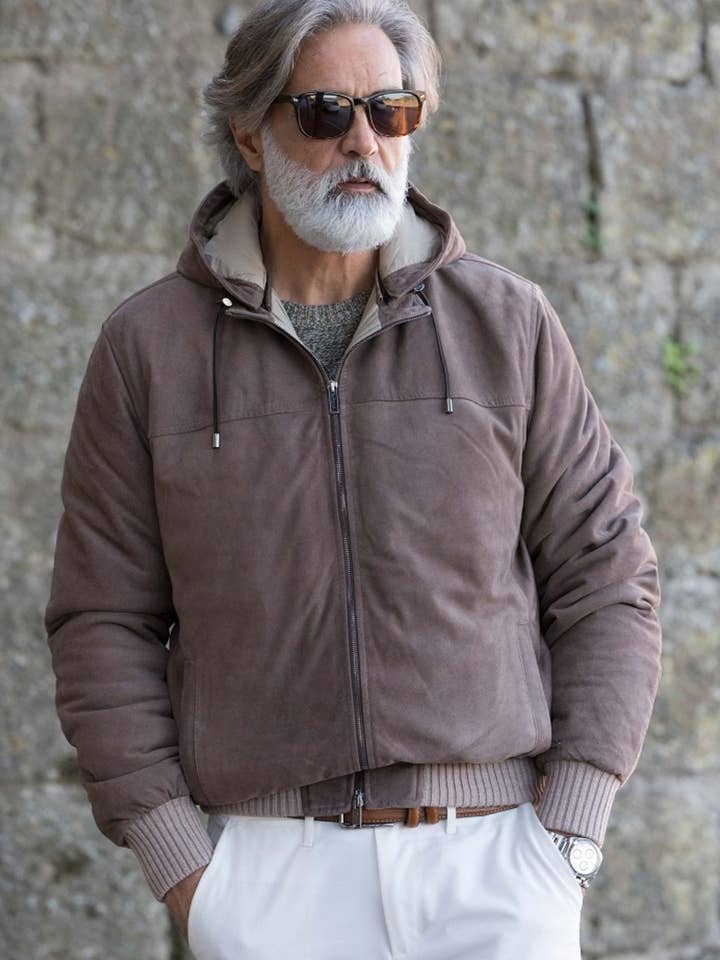 Volfagli Albizzi Suede Down Jacket for wholesale by CRUSH STORE