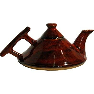 A Non-Pattern Glazed Deco Teapot (made to order) for wholesale by Always Azul Pottery