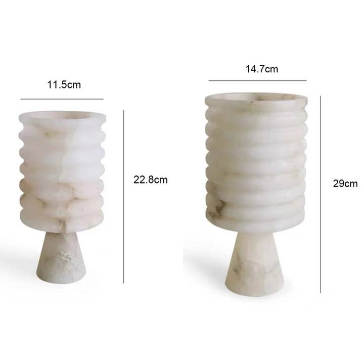 BRECK + FOX - Wholesale Vase - White Onyx Flower Vase5