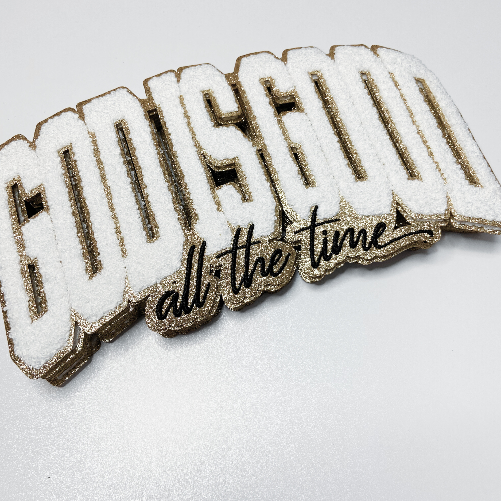 TEELUX - Wholesale Patch - 10.5 ” God Is Good all the time - Chenille Patch2